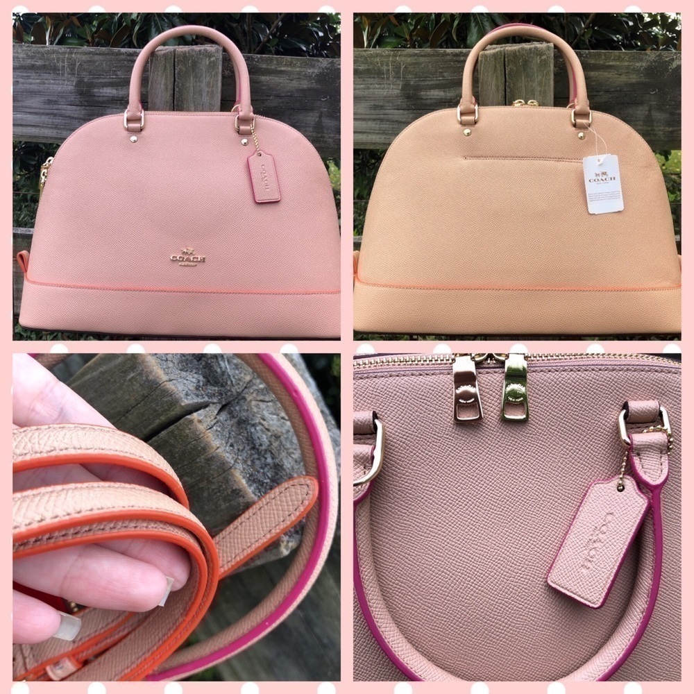 Coach Sierra Edgepaint Dome Bag NWT Nude Satchel - Picture 5 of 6